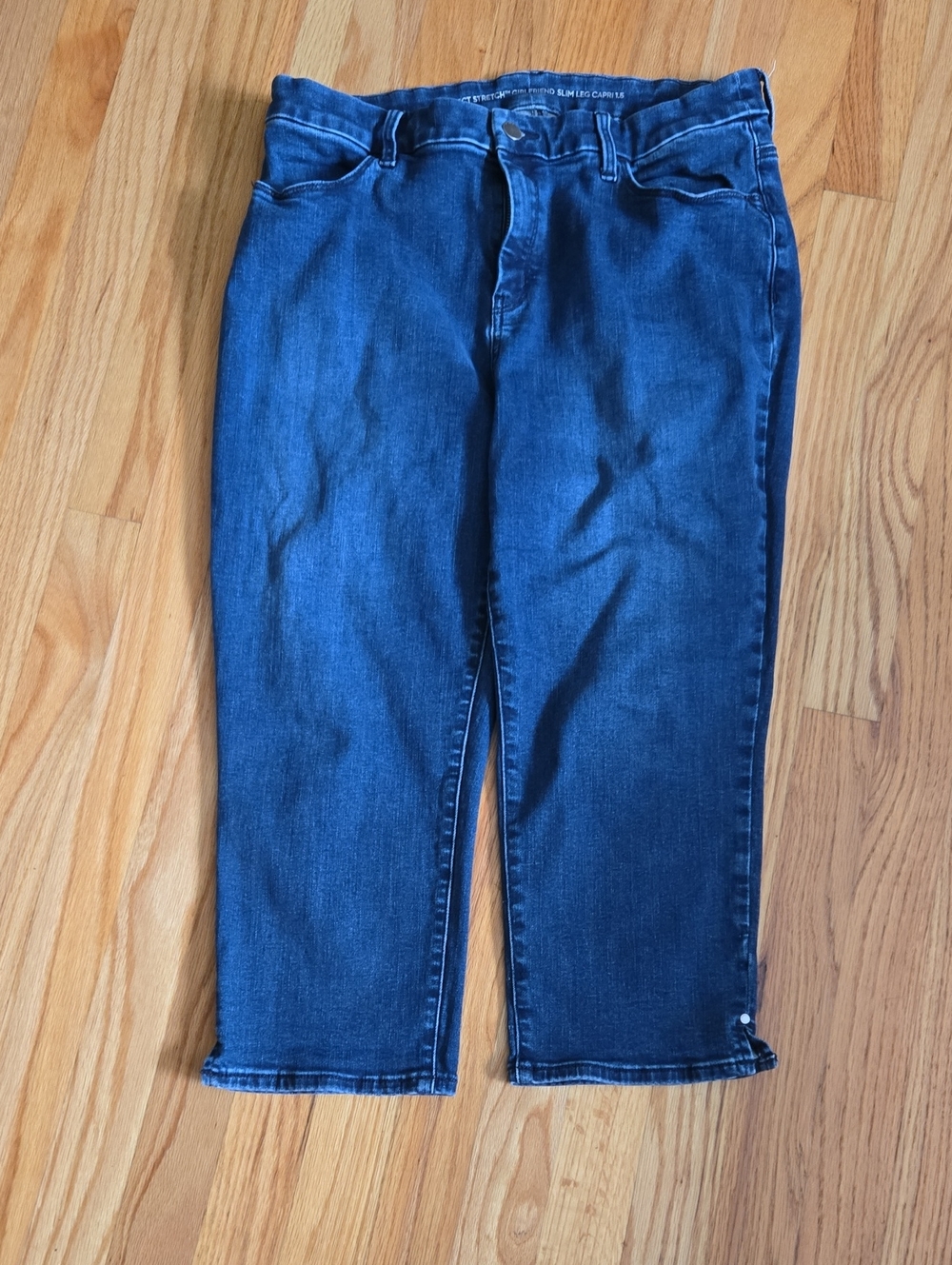 Chico's Women's Dark Jean Capris, Size 1.5